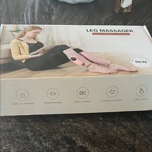 Pink Leg Massager with Remote Control